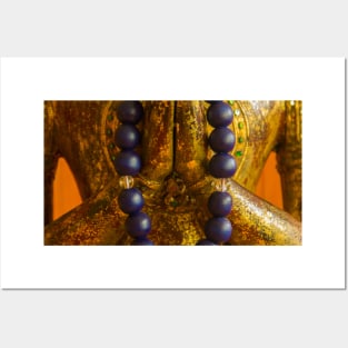 Meditation with buddhist rosary Posters and Art